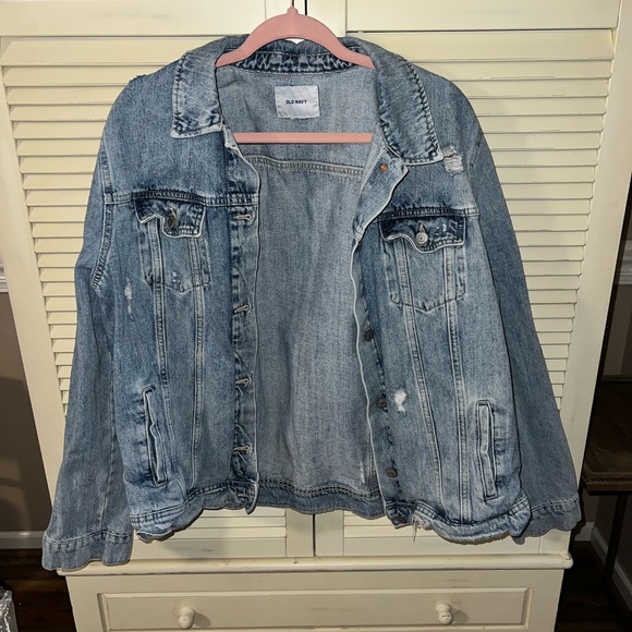 Old Navy Women's Light Blue Denim Jacket - Picture 1 of 3